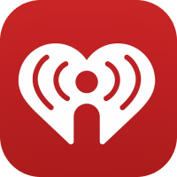 iHeartRadio logo with a red and white heart design.