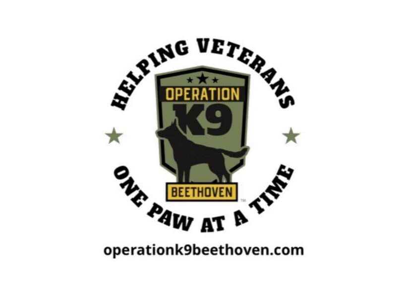 Operation K9 Beethoven logo with dog silhouette.